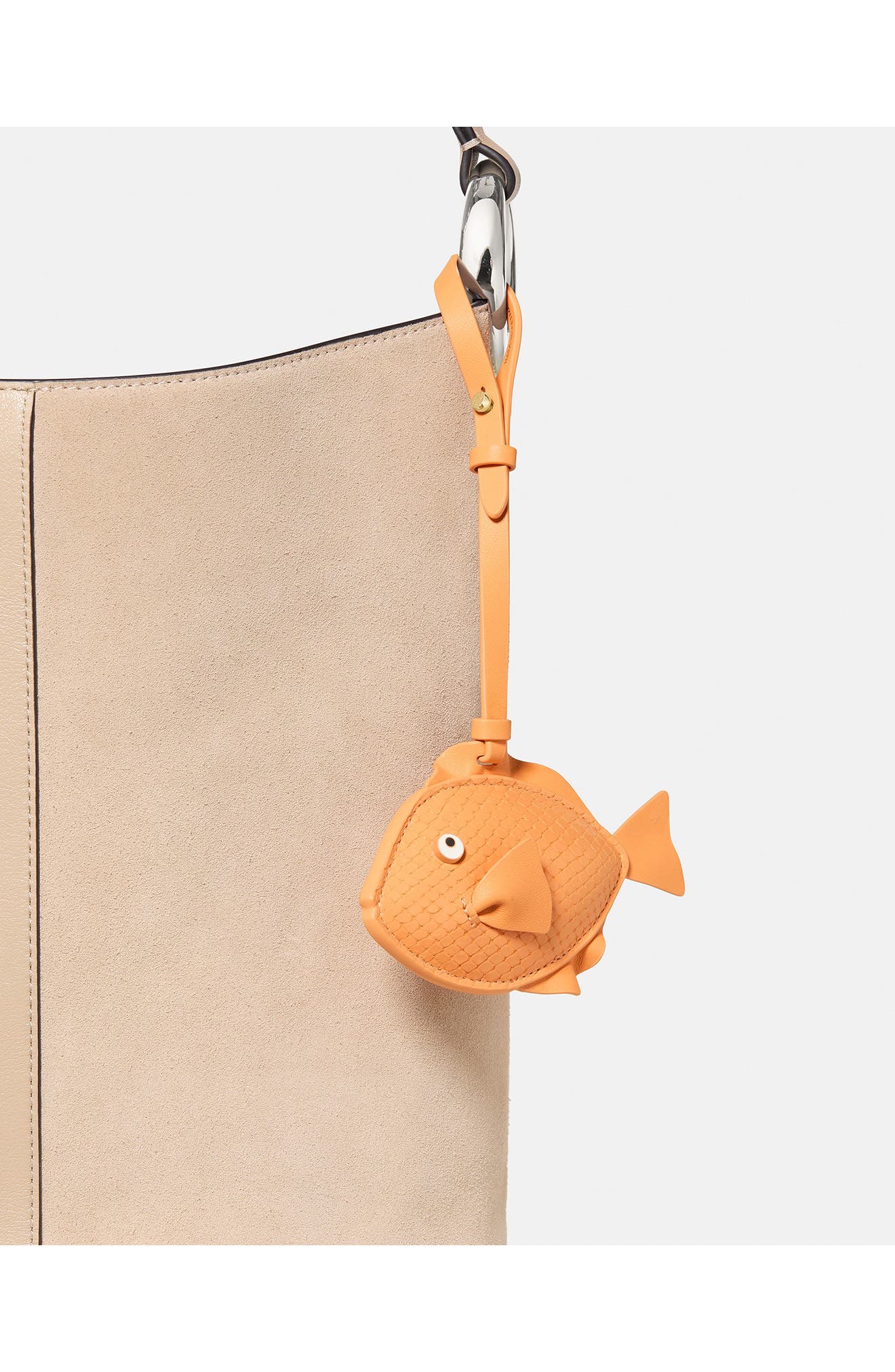 Kate Spade New York fish bag charm, Alternate, color, Desert Sunset