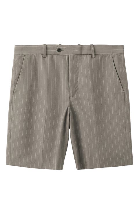 Pinstripe Bermuda Shorts