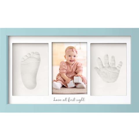Baby Handprint & Footprint Keepsake Duo Frame