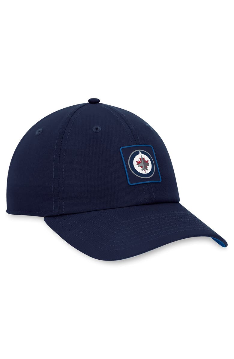 FANATICS Men's Fanatics Branded  Navy Winnipeg Jets Authentic Pro Rink Adjustable Hat, Alternate, color, 