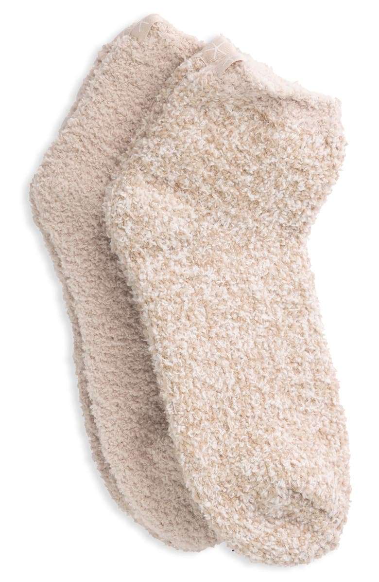 Barefoot Dreams<sup>®</sup> CozyChic<sup>™</sup> Assorted 2-Pack Ankle Socks, Main, color, Stone Multi