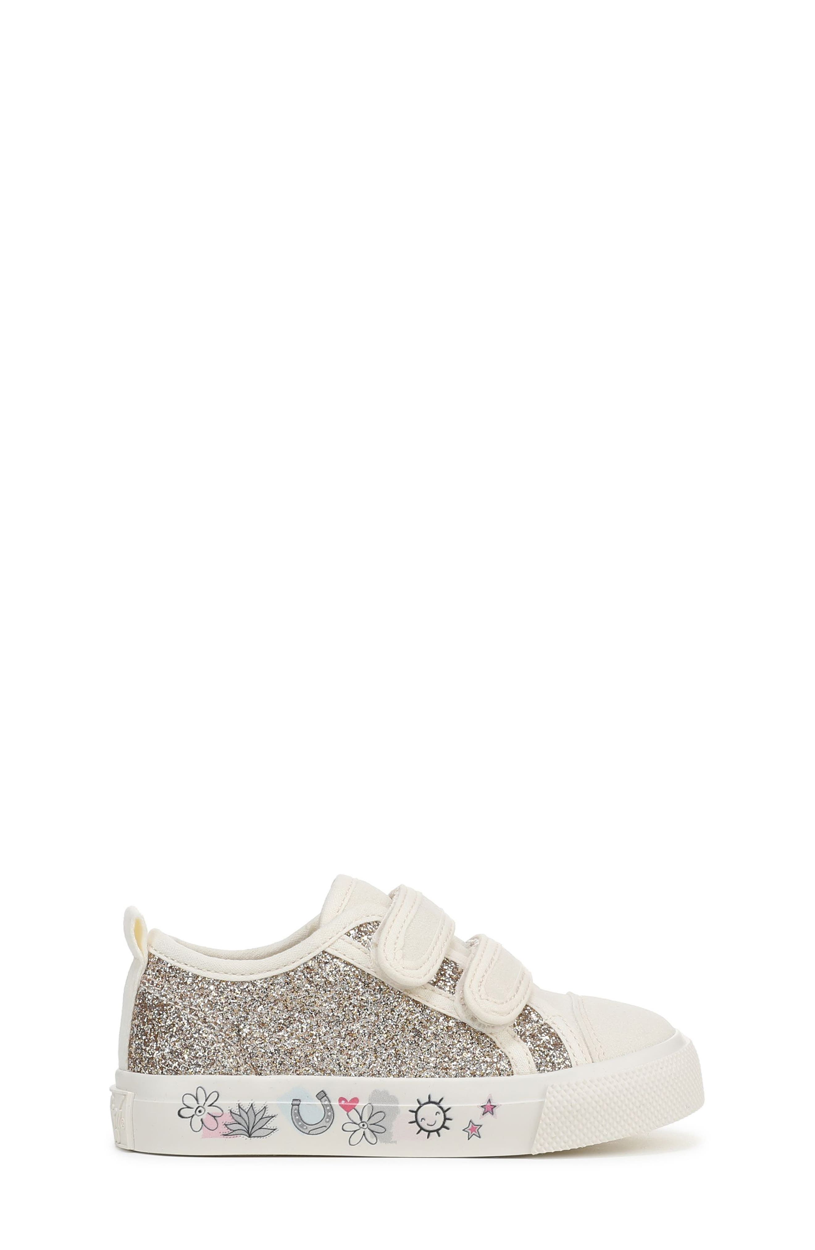 Kids' Cove Sneaker, Alternate, color, CREAM GLITTER