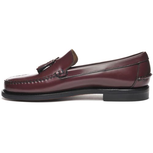 Sebago Classic Will Tassel Loafers In Burgundy