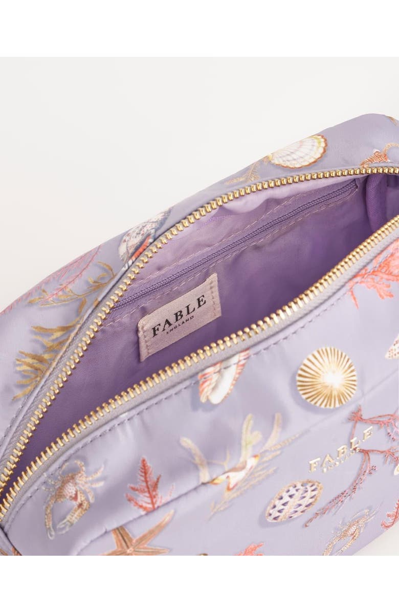 Fable England Whispering Sands Cosmetic Pouch, Alternate, color, Lilac