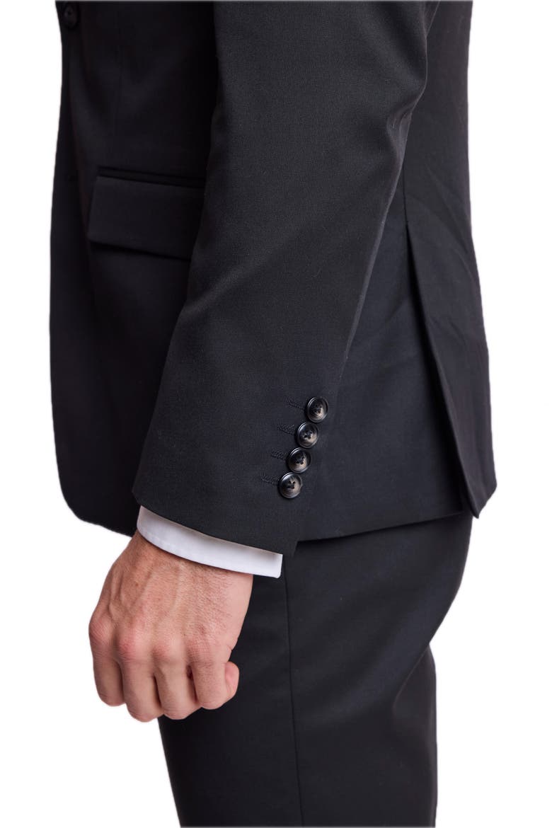 Dover Slim Fit Notch Lapel Suit Jacket, Alternate, color, SOLID BLACK
