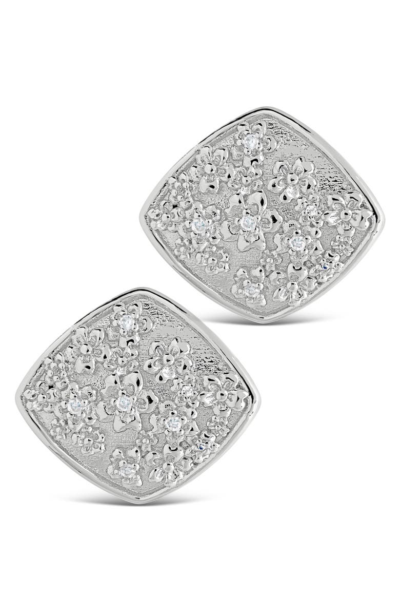 Sterling Forever Ophelia Stud Earrings, Alternate, color, Silver