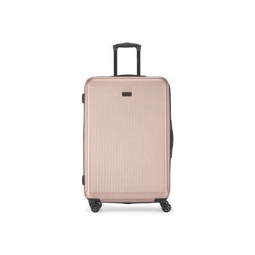 Bugatti Singapore Hardside Check-in Large Luggage With Expansion In Metallic Pink