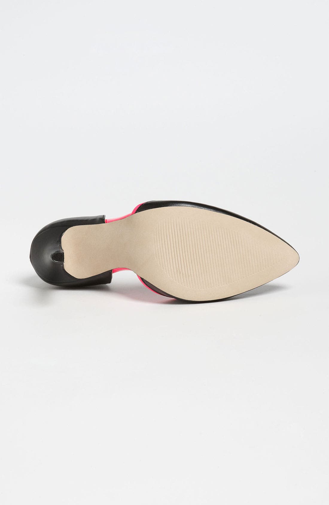 'Francesca' Pump, Alternate, color, BLACK/ FLORESCENT PINK