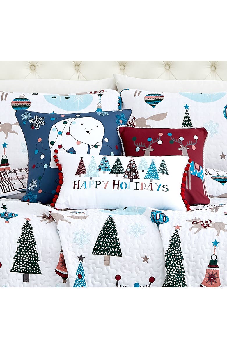 SOUTHSHORE FINE LINENS Holiday Winter Wonderland Quilt Set, Alternate, color, Winter Wonderland