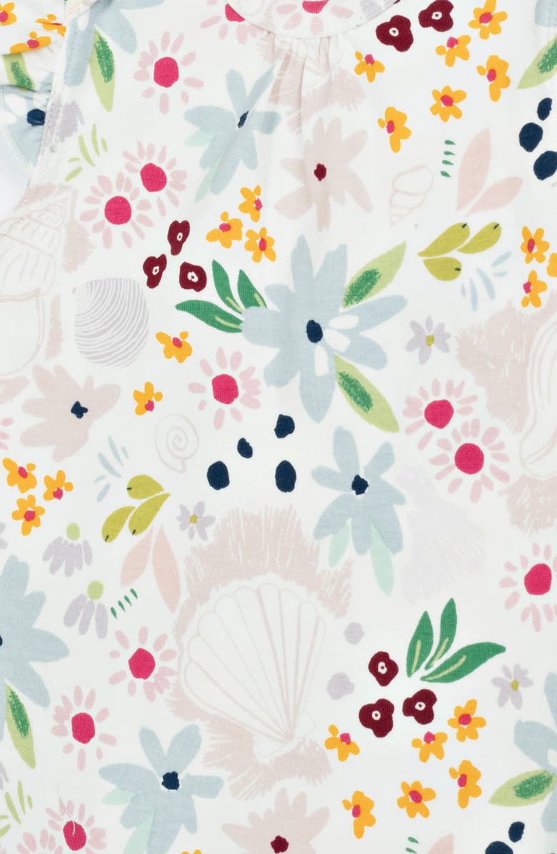 Loulou Lollipop Floral Print Bodysuit, Alternate, color, 
