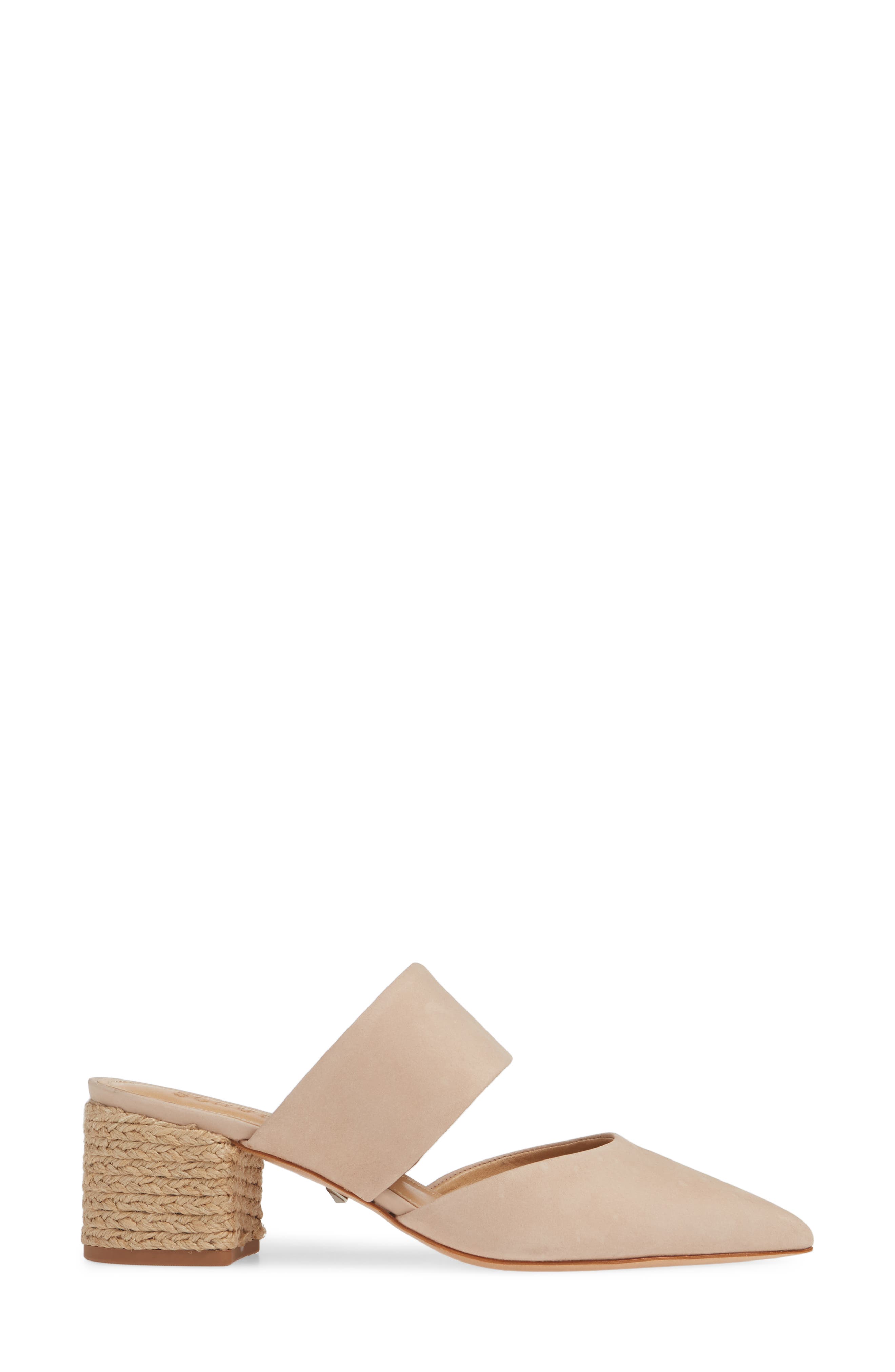 Deliana Mule, Alternate, color, PALE NUDE NUBUCK LEATHER