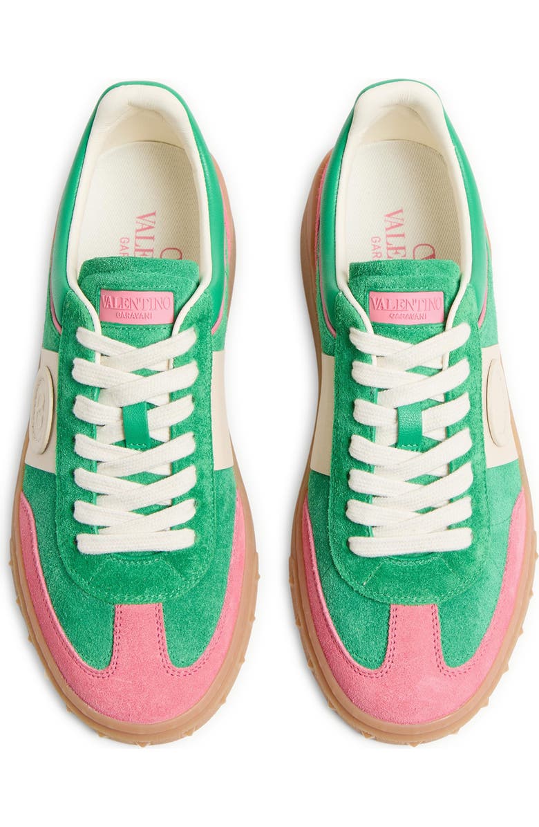 Valentino Garavani Upvillage Low Top Sneaker, Alternate, color, Green/ Pink