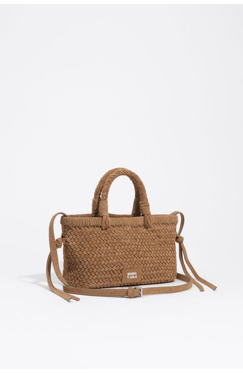 Plaited Suede Crossbody Bag