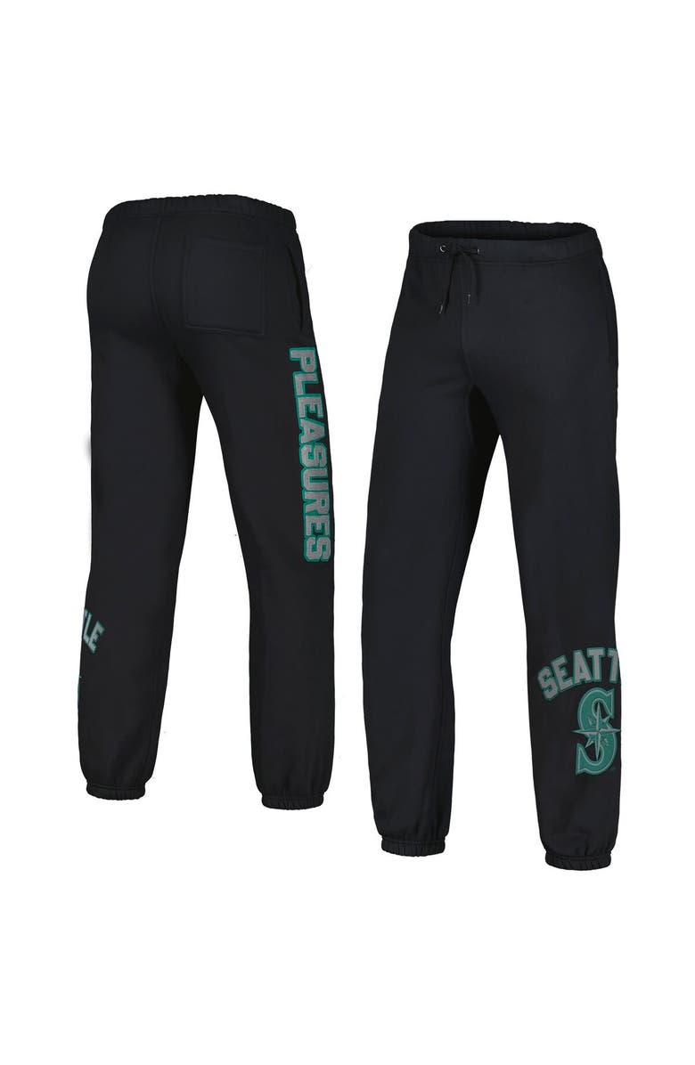 PLEASURES Men's PLEASURES Black Seattle Mariners Opening Day Sweatpants, Main, color, Black