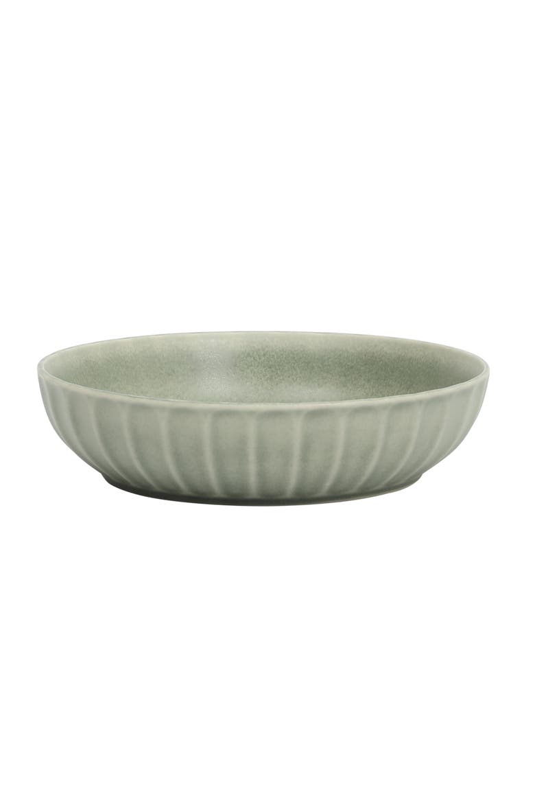 Malibu Shore 16-Piece Stoneware Plates and Bowls Dinnerware Set, Alternate, color, Green