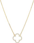 Bearfruit Jewelry Sterling Silver 18k Gold Plated Aria Clover Necklace Minimal Daily Classic