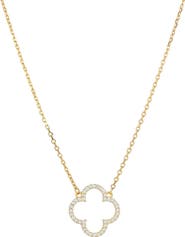 Bearfruit Jewelry Sterling Silver 18k Gold Plated Aria Clover Necklace Minimal Daily Classic