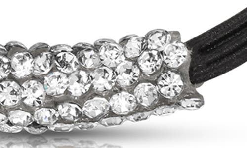 Ettika Simple Sparkle Hair Tie In Silver