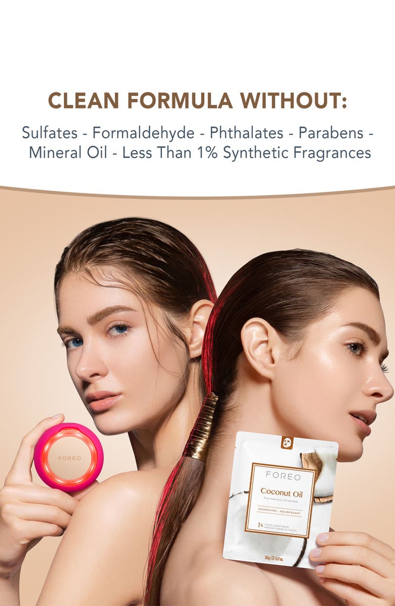 FOREO Farm To Face Sheet Mask - Coconut Oil x3, Alternate, color, NO COLOR
