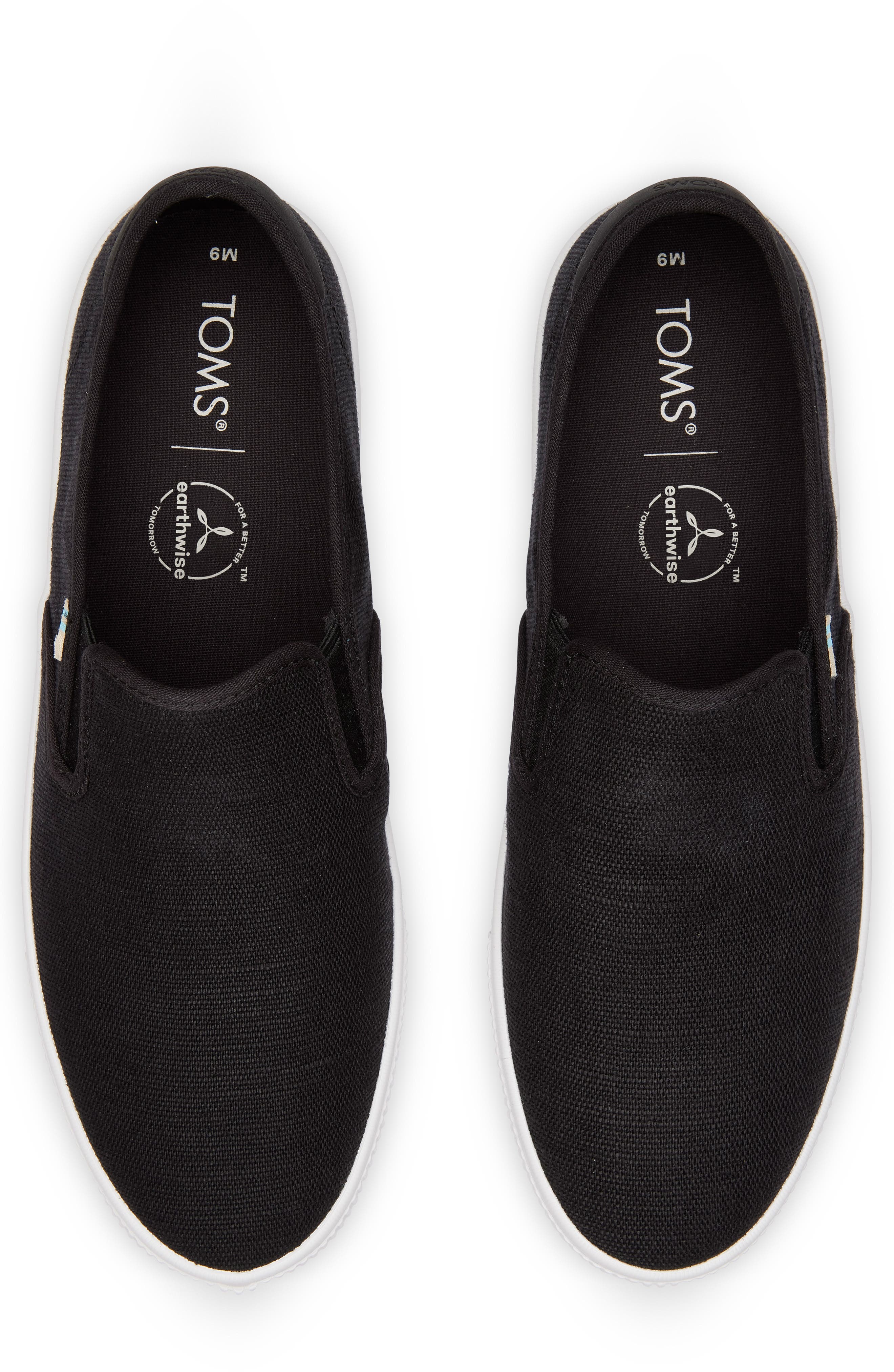 TOMS Baja Slip-On, Alternate, color, Black 10013262