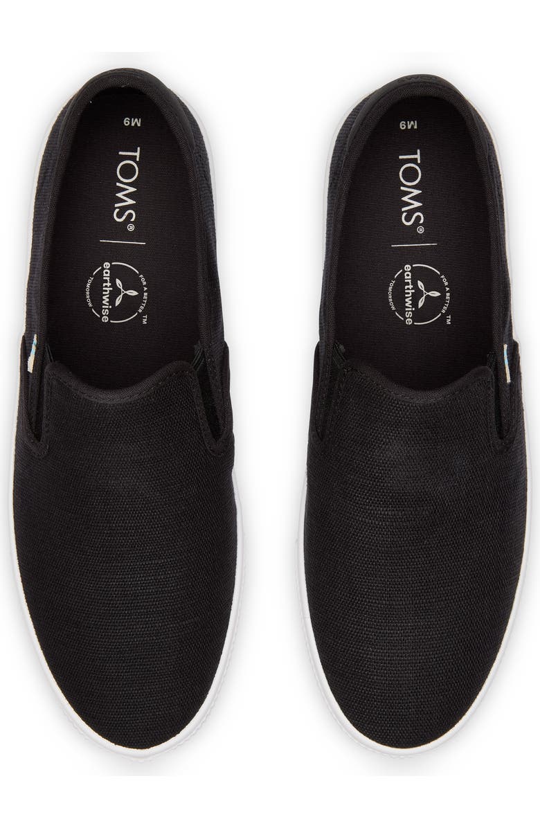 TOMS Baja Slip-On, Alternate, color, Black 10013262