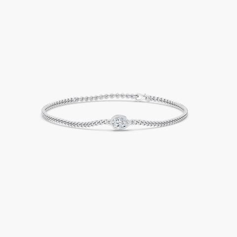 Pear Bezel Bracelet