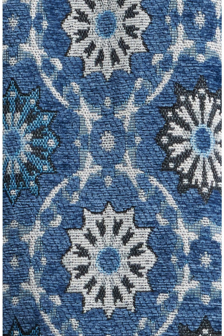Tapestry Jacquard Trucker Jacket, Alternate, color, BLUE MEDALLION JACQUARD
