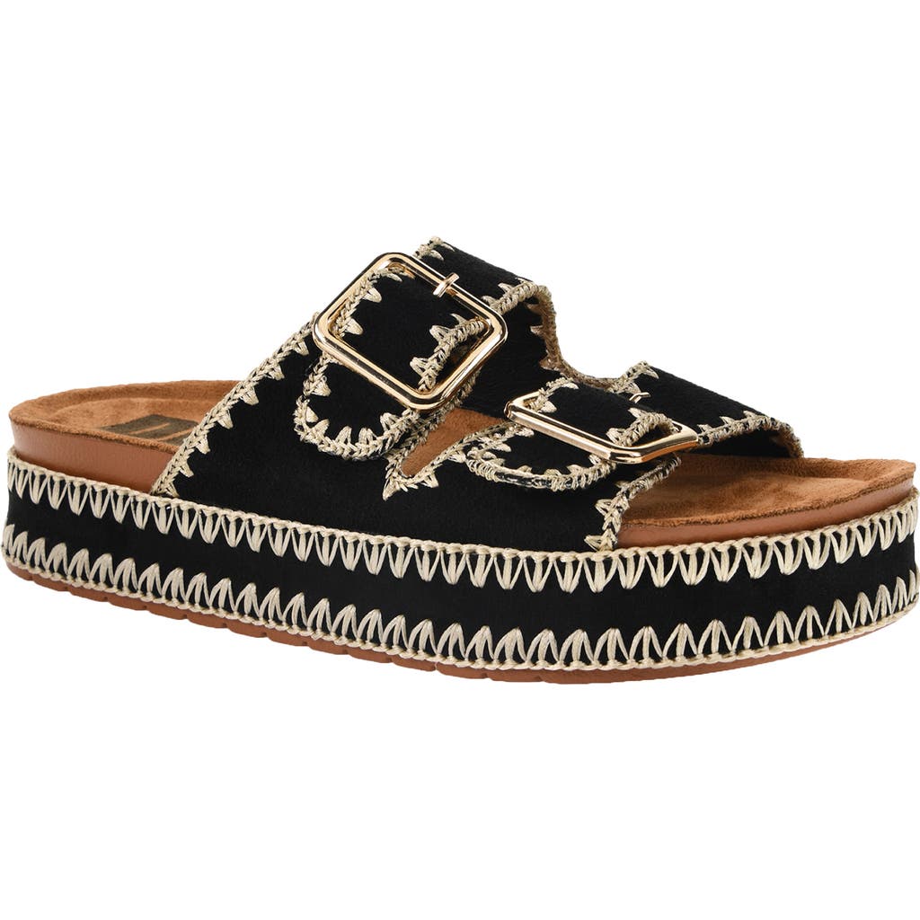 Dirty Laundry Cubana Buckle Platform Sandal In Black