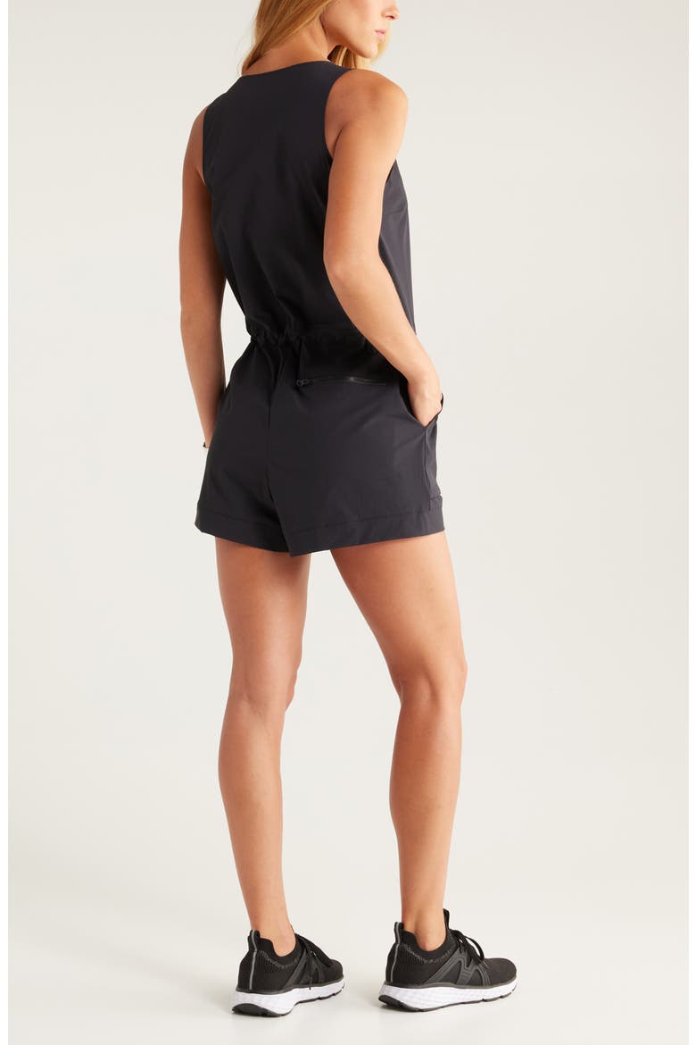 Navigator Short Romper, Alternate, color, BLACK
