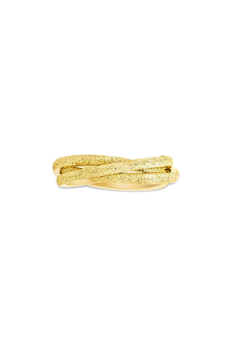 Edith Textured Triple Roll Ring, Alternate, color, GOLD