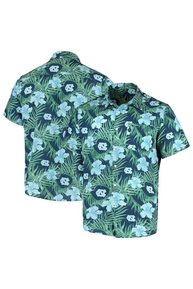 Men's Carolina Blue North Carolina Tar Heels Floral Button-Up Shirt, Main, color, Blue