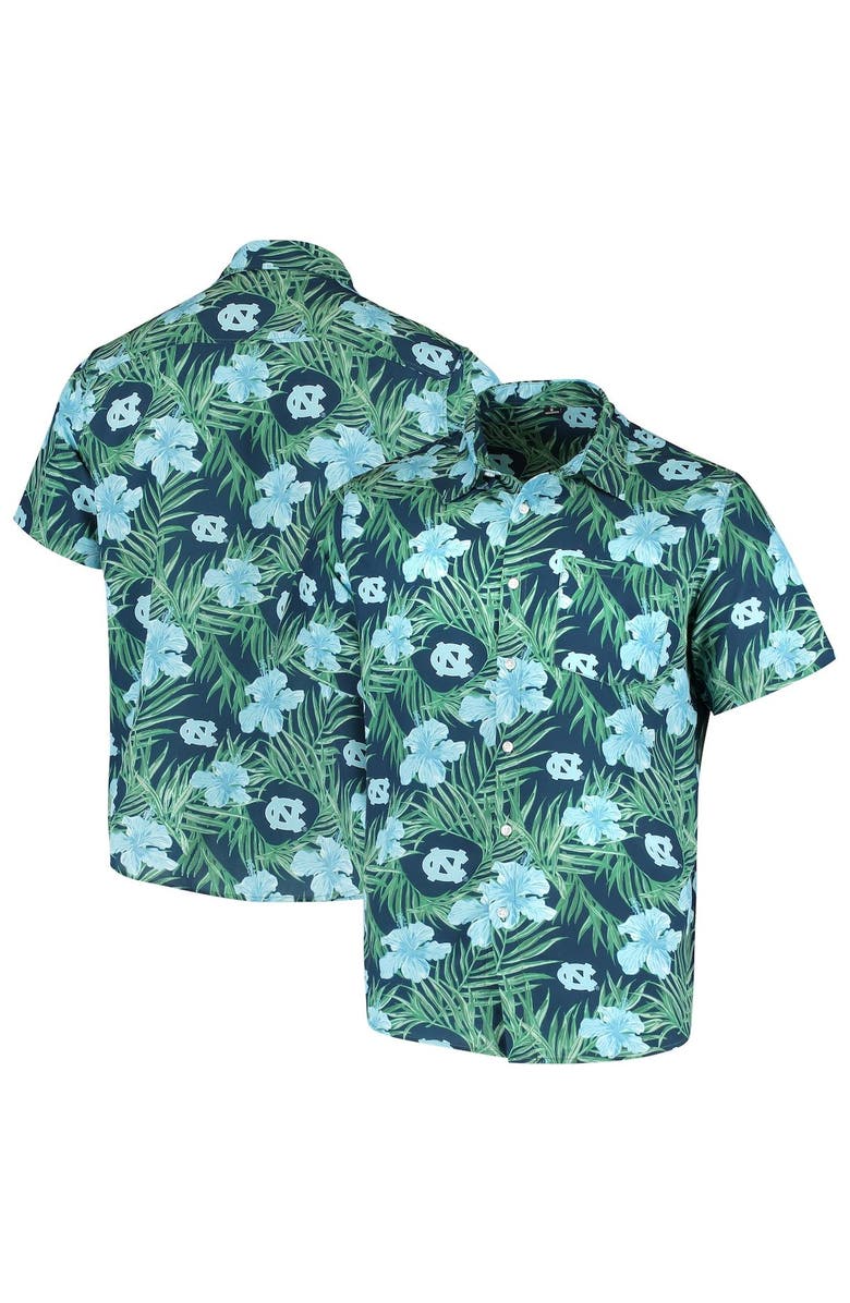 FOCO Men's Carolina Blue North Carolina Tar Heels Floral Button-Up Shirt, Main, color, 