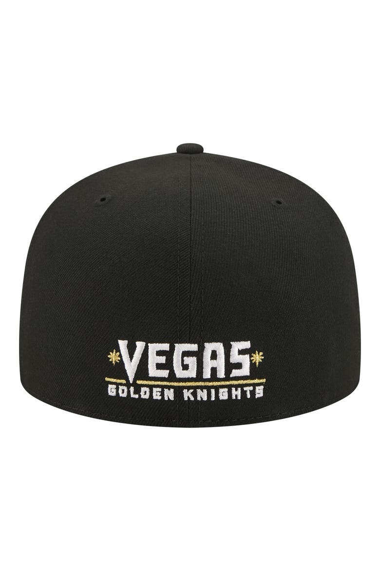Men's New Era  Black Vegas Golden Knights Zamboni 59FIFTY Fitted Hat, Alternate, color, Black