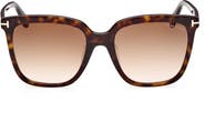TOM FORD 55mm Butterfly Sunglasses
