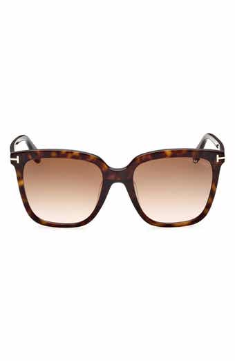 TOM FORD 55mm Butterfly Sunglasses