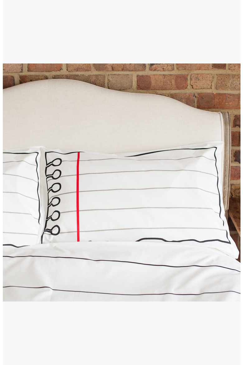 Color-Your-Own Pillowcase Doodle Notebook, Alternate, color, White