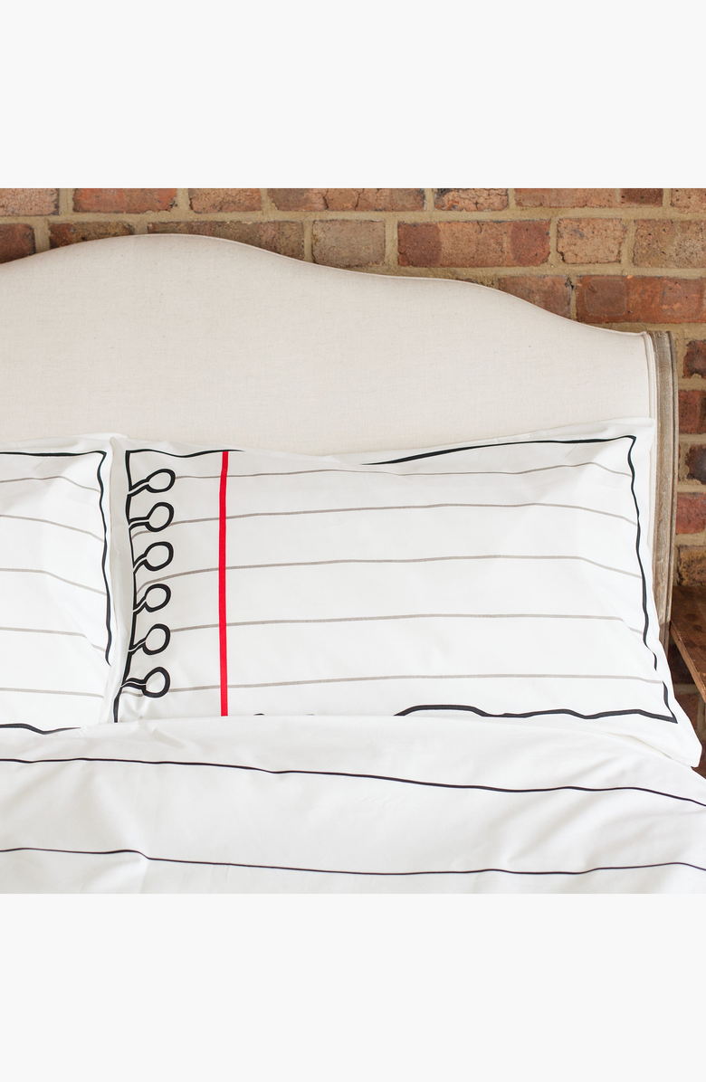 Eat Sleep Doodle Color-Your-Own Pillowcase Doodle Notebook, Alternate, color, White