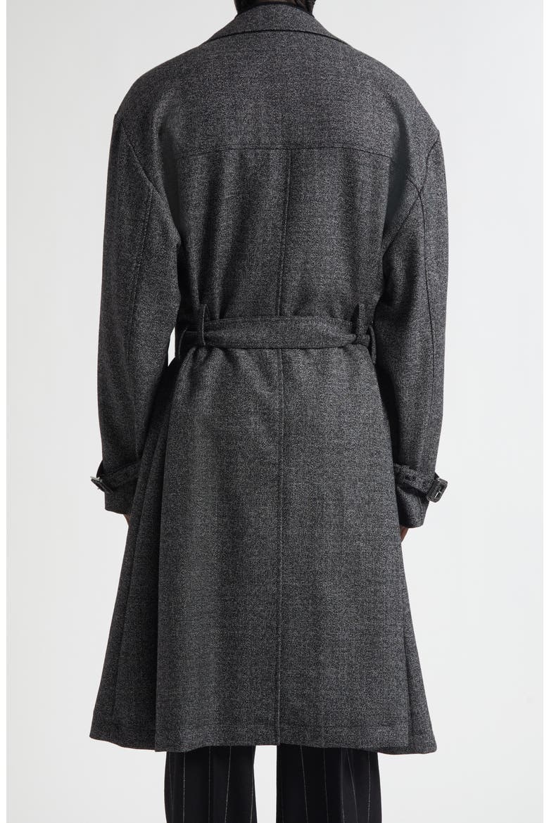 Virgin Wool Blend Trench Coat, Alternate, color, S8031 FANTASIA NON STAMPA