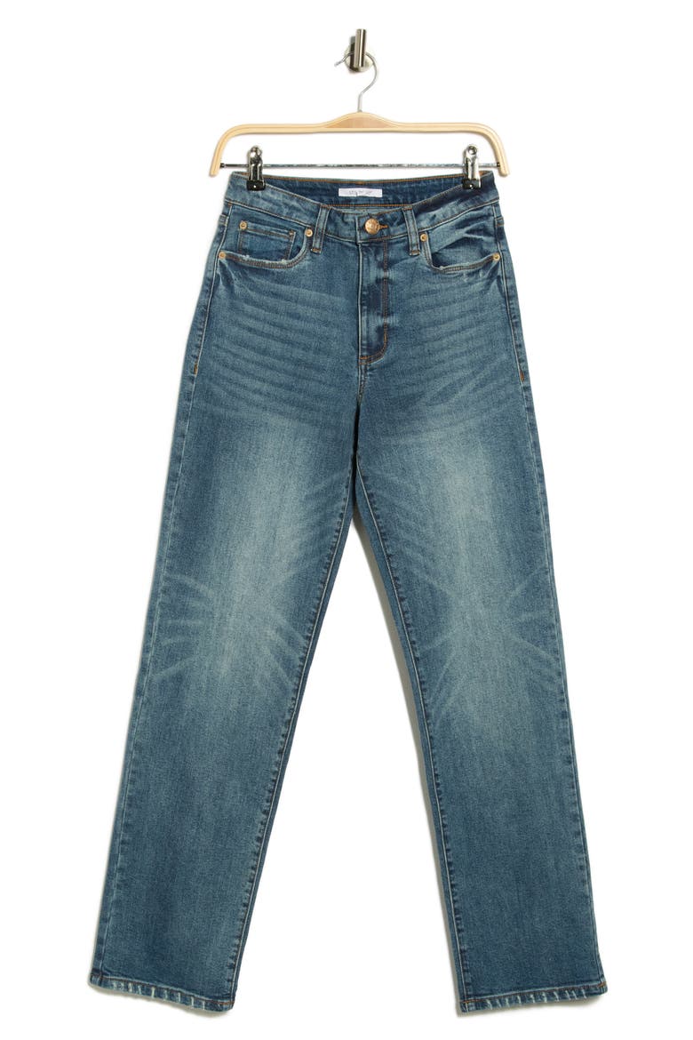 Alison High Rise Straight Leg Jeans, Alternate, color, NORTH JADE W/ME