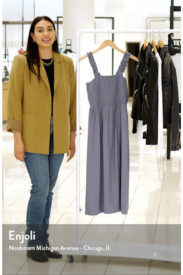 Julia Smocked Sleeveless Midi Sundress video