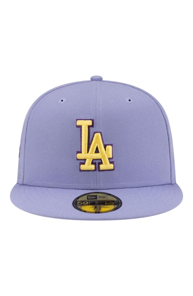 New Era Men's New Era Light Purple Los Angeles Dodgers Lavender Bloom 59FIFTY Fitted Hat, Alternate, color, Light Purple