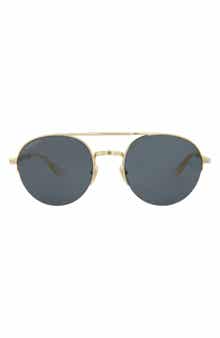Novelty 53mm Round Aviator Sunglasses