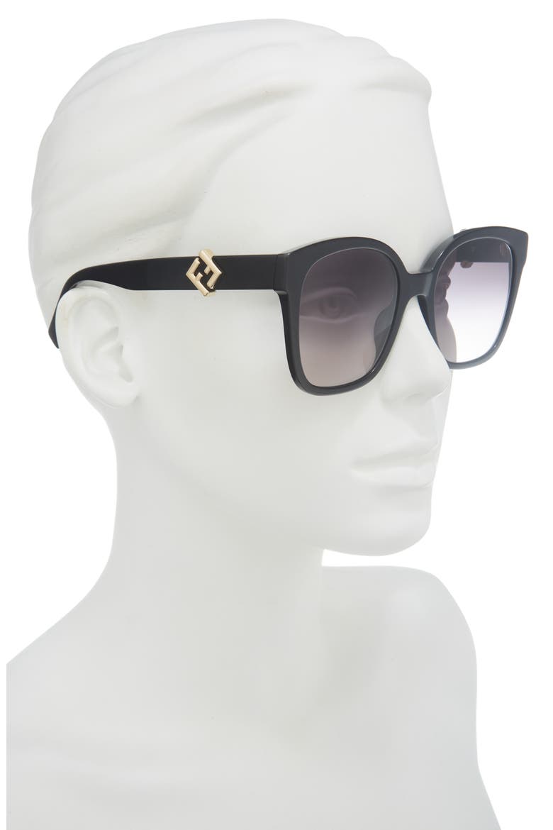 FF Diamonds 55mm Gradient Square Sunglasses (Women) | Nordstrom display picture 1