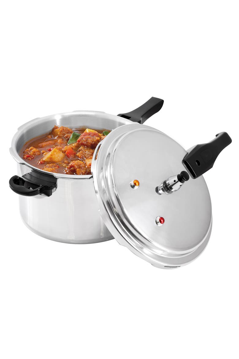 5 Quart Aluminum Stovetop Pressure Cooker, Main, color, Silver
