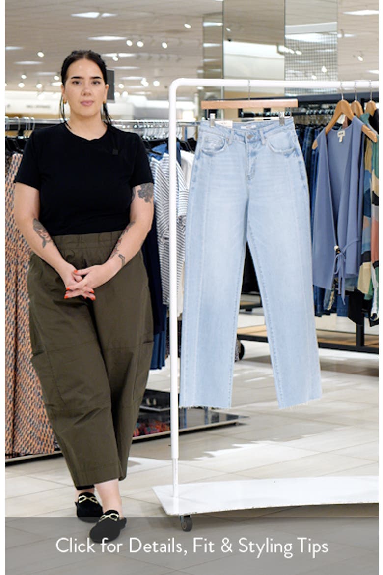 High Waist Straight Leg Jeans video