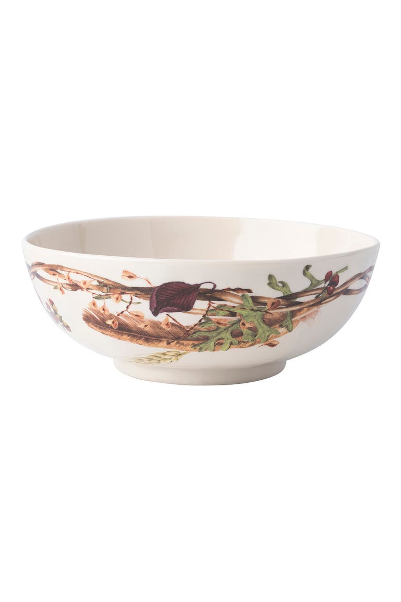 Forest Walk Ceramic Serving Bowl, Alternate, color, CAF AU LAIT