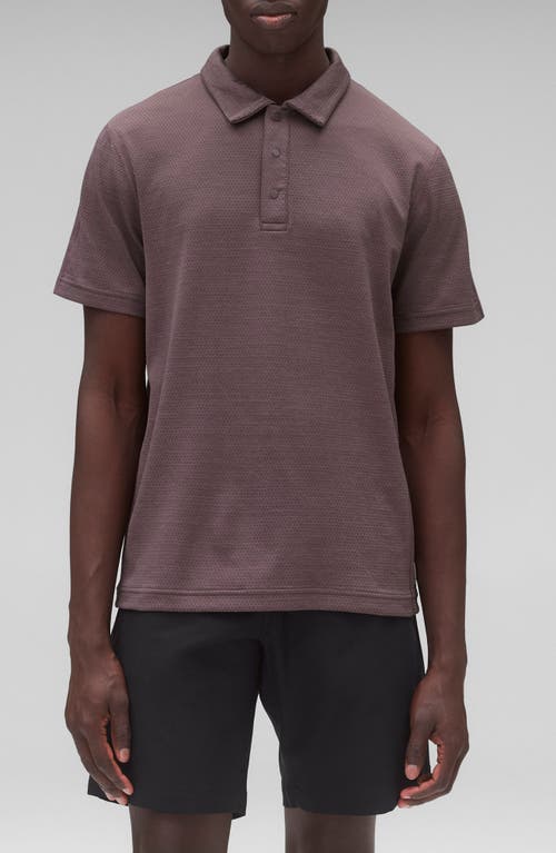 Reigning Champ Solotex® Mesh Tiebreak Polo In Purple