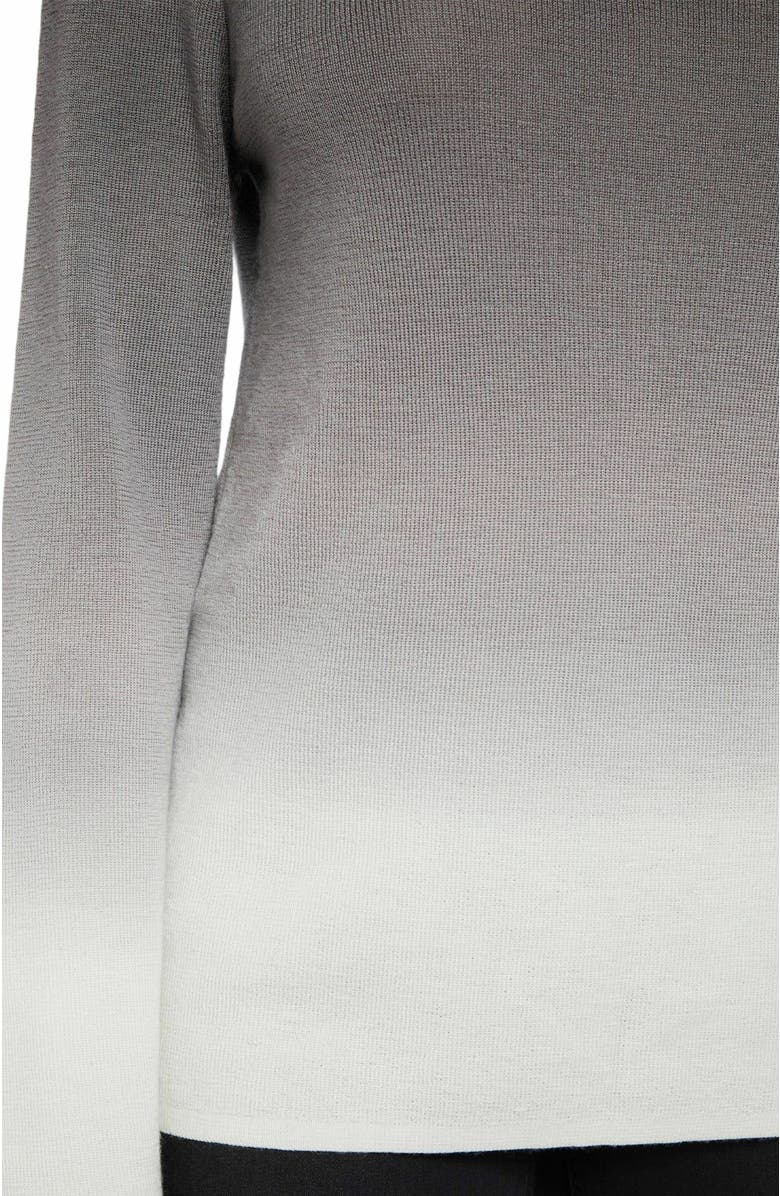 Santorelli COLETTA Long Sleeve Mock Neck Degrade Ombre Merino Wool Sweater, Alternate, color, Earth