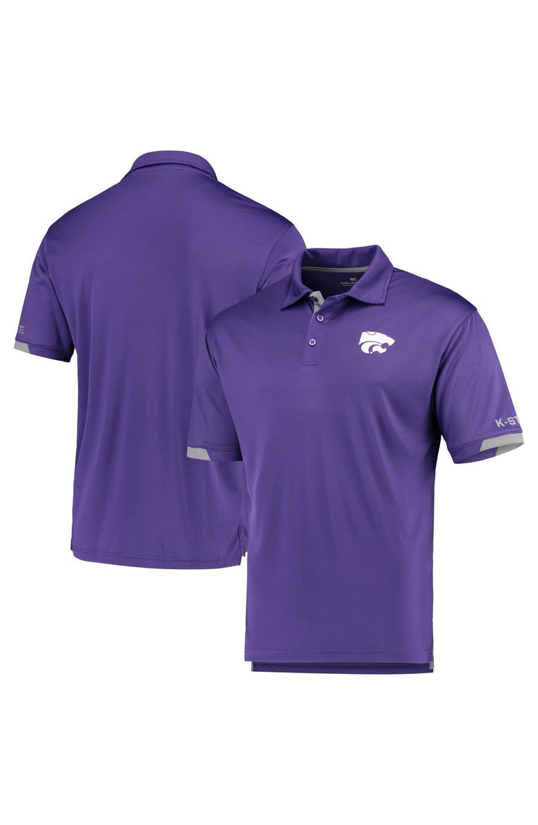 COLOSSEUM Men's Colosseum Purple Kansas State Wildcats Santry Lightweight Polo, Alternate, color, Purple