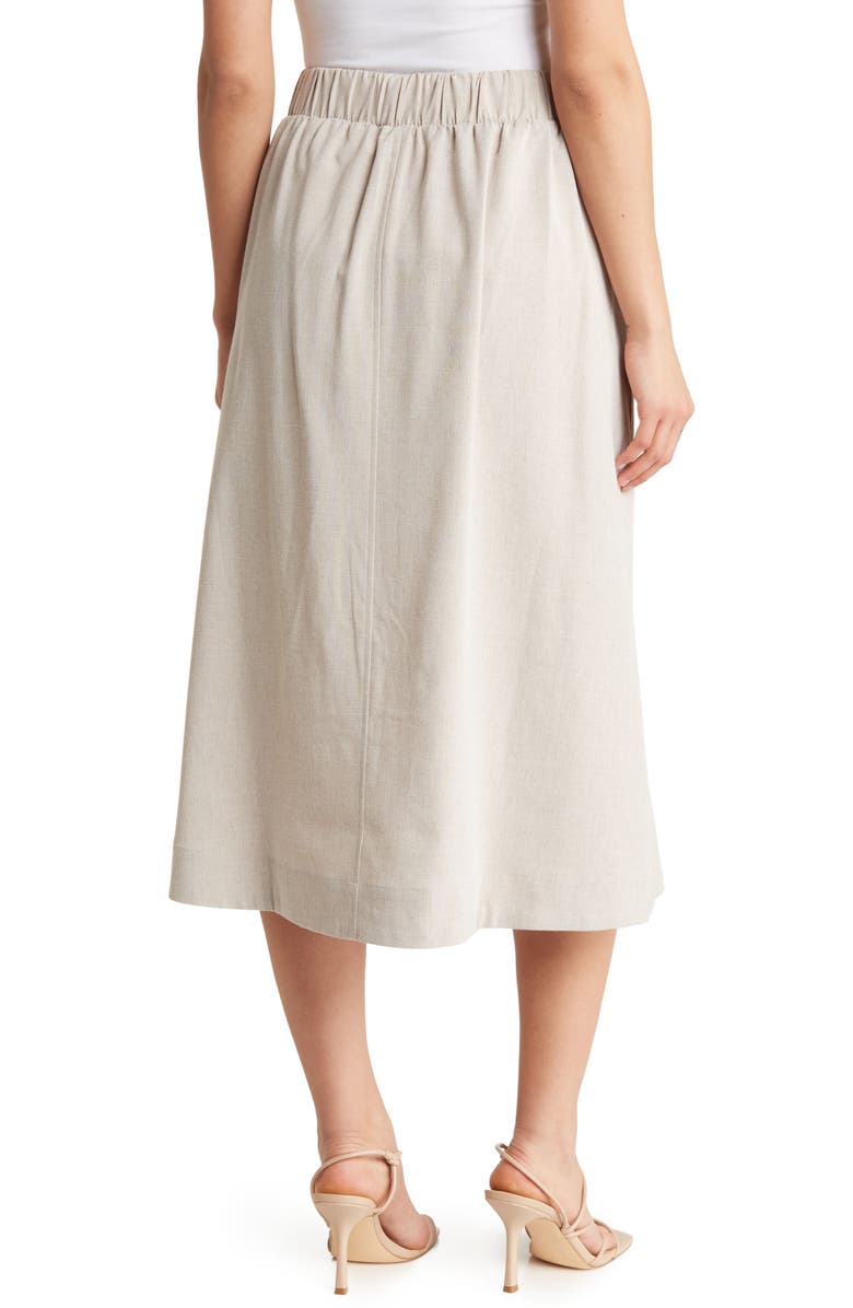 Adrianna Papell Button Front Utility Skirt, Alternate, color,